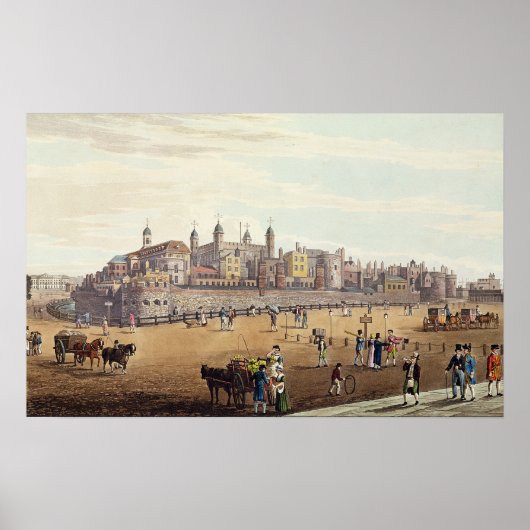 Poster Vue sur la Tour de Londres (Devant)