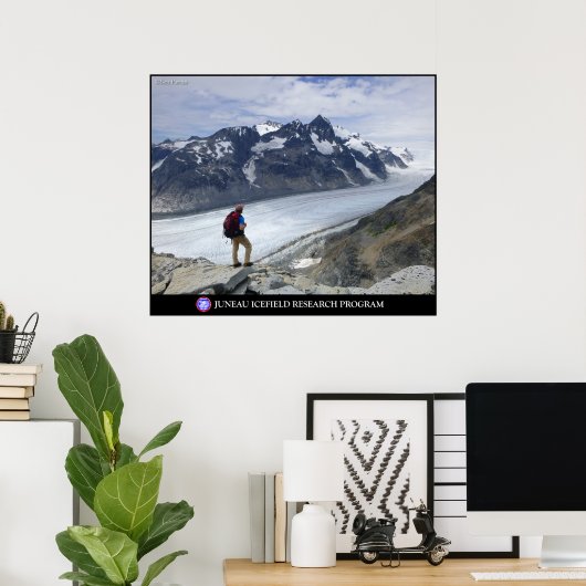 Poster Vue sur la tranchée Gilkey en Alaska (Bureau à domicile)