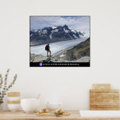 Poster Vue sur la tranchée Gilkey en Alaska (Cuisine)