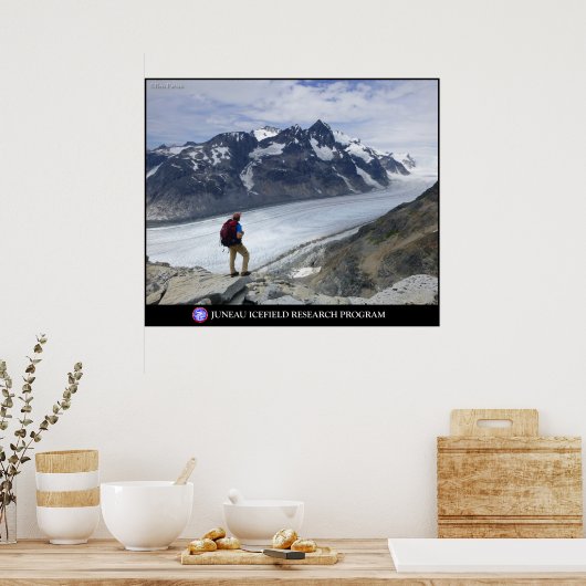 Poster Vue sur la tranchée Gilkey en Alaska (Cuisine)