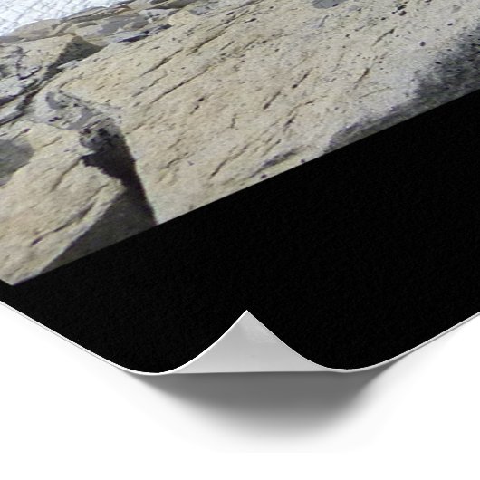 Poster Vue sur la tranchée Gilkey en Alaska (Coin)