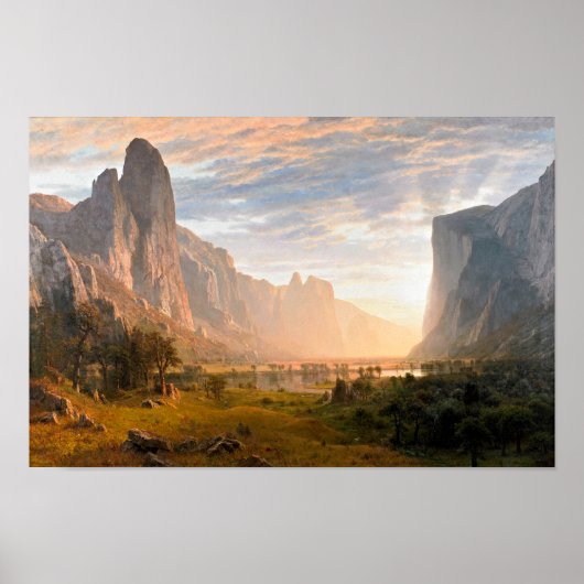 Poster Vue sur la vallée de Yosemite (Devant)