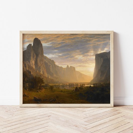 Poster Vue sur la vallée de Yosemite | Albert Bierstadt