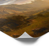 Poster Vue sur la vallée de Yosemite | Albert Bierstadt (Coin)