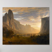 Poster Vue sur la vallée de Yosemite | Albert Bierstadt (Devant)