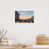 Poster Vue sur la ville depuis la plageBalnéaire, OU (Cuisine)