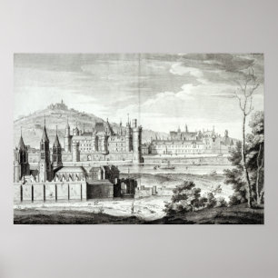Poster Vue sur l'abbaye de Saint-Germain-des-Prés