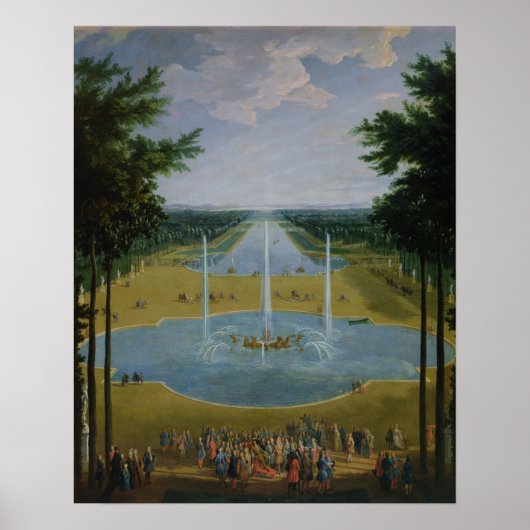 Poster Vue sur le bassin d'Apollon (Devant)
