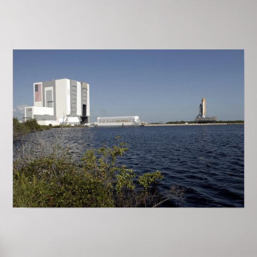 Poster Vue sur le bassin, navette spatiale Atlantis (Devant)