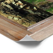 Poster Vue sur le bois depuis une fenêtre (Coin)