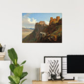 Poster Vue sur le Castello - Sarazin de Belmont (Bureau à domicile)