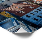 Poster Vue sur le centre ville de Riga d'en haut (Coin)