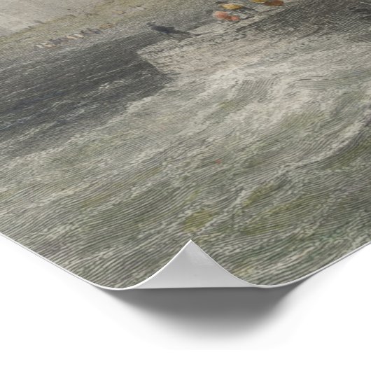 Poster Vue sur le château de Carrifergus (Coin)