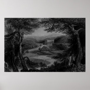 Poster Vue sur le château de Drumlanrig, Dumfrieshire