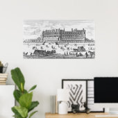 Poster Vue sur le château de Saint-Germain-en-Laye (Bureau à domicile)