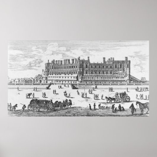 Poster Vue sur le château de Saint-Germain-en-Laye (Devant)