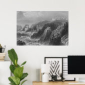 Poster Vue sur le château de Slaines, près de Peterhead (Bureau à domicile)