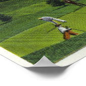 Poster Vue sur le lac Cobbosseecontee et Golf Links (Coin)