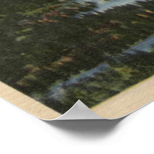 Poster Vue sur le lac Gregory et San Bernardino (Coin)