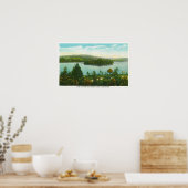 Poster Vue sur le lac Loon et Blythewood Island (Cuisine)
