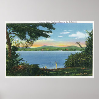 Poster Vue sur le lac Pontoosuc