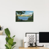 Poster Vue sur le lac Pontoosuc (Bureau à domicile)