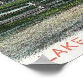 Poster Vue sur le lac Quannapowitt et Lakeside (Coin)