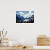 Poster Vue sur le lac Rocky Mountain, Parc national Glaci (Cuisine)