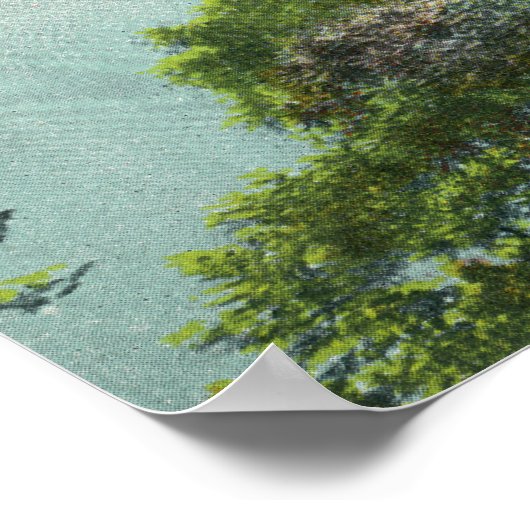 Poster Vue sur le lac Saratoga # 2 (Coin)