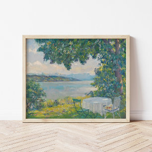 Poster Vue sur le lac Starnberg Edward Cucuel