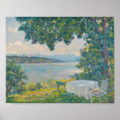 Poster Vue sur le lac Starnberg | Edward Cucuel (Devant)
