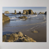 Poster Vue sur le littoral, Bandon, Oregon (Devant)