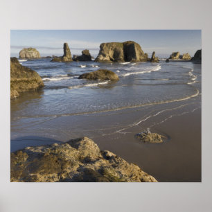 Poster Vue sur le littoral, Bandon, Oregon