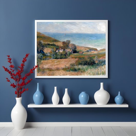 Poster Vue sur le littoral près de Wargemont en Normandie