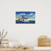 Poster Vue sur le martha's Vineyard Steamer (Cuisine)