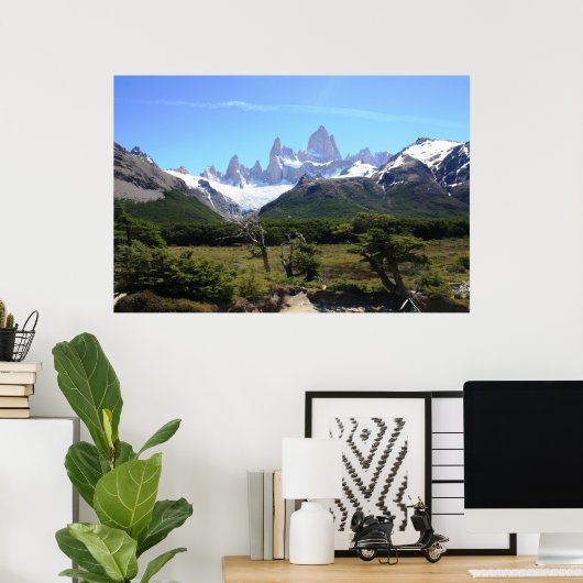 Poster Vue Sur Le Mont Fitz Roy (Bureau à domicile)