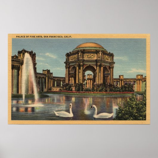 Poster Vue sur le Palais des Beaux-Arts (Devant)