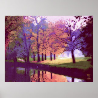 Poster vue sur le parc