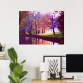 Poster vue sur le parc (Bureau à domicile)