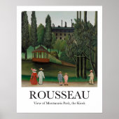 Poster Vue sur le parc Montsouris le Kiosque Henri Rousse (Devant)