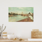 Poster Vue sur le petit port de Lorient, Berthe Morisot (Cuisine)