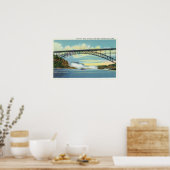 Poster Vue sur le pont Falls View avant l'effondrement (Cuisine)