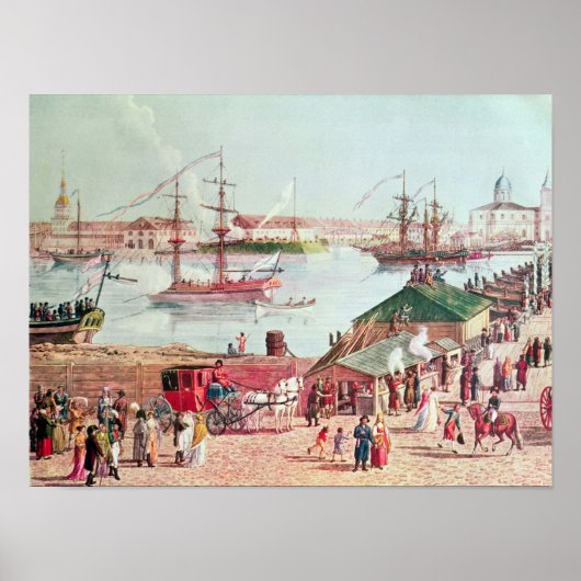 Poster Vue sur le pont Isaac (Devant)