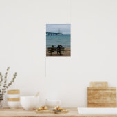 Poster Vue sur le pont Mackinac (Cuisine)