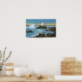 Poster Vue sur le Surf le long du rocher (Cuisine)