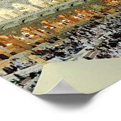 Poster Vue sur le toit des pèlerins du Hadj à la Kaaba, L (Coin)
