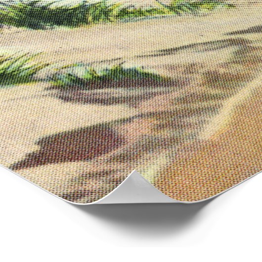 Poster Vue sur les dunes de sable de Cape Cod (Coin)