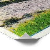 Poster Vue sur les dunes de sable et la plage (Coin)