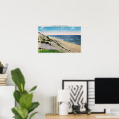 Poster Vue sur les dunes de sable et la plage (Bureau à domicile)