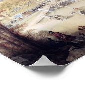 Poster Vue sur les jardins et le château de Versailles (Coin)